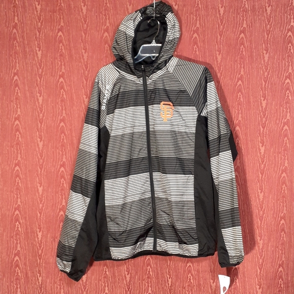 San Francisco Giants MLB G-III Carl Banks Men's L Full Zip Hooded Jacket NWT$99.
